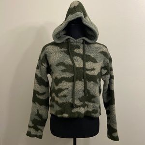 BOGO!!! VS Pink Camo Crop Hoodie, Size XS